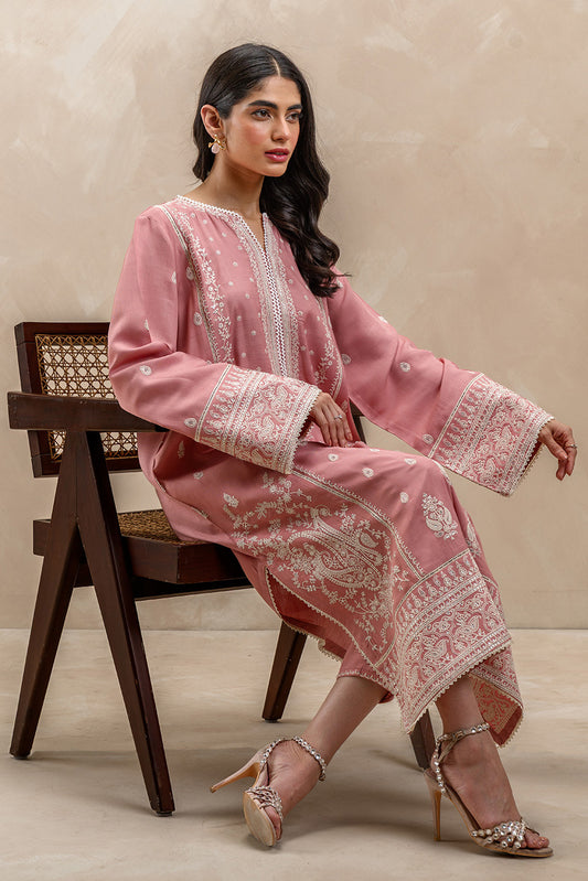 EMBROIDERED RAW SILK SHIRT (LUXURY-PRET)