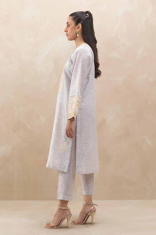 2 PIECE EMBROIDERED MULTI NEPS SUIT (LUXURY-PRET)