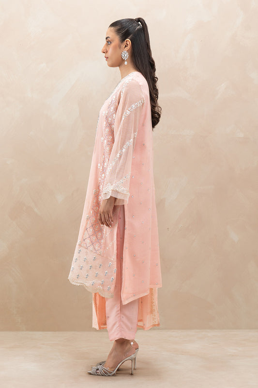 3 PIECE EMBROIDERED COTTON SUIT (LUXURY-PRET)