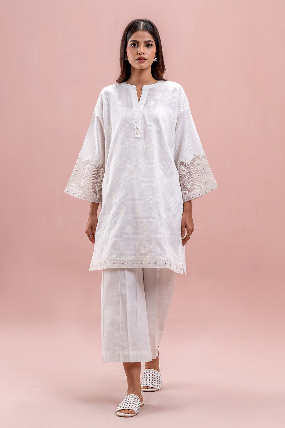 EMBROIDERED DORIA SHIRT (PRET)