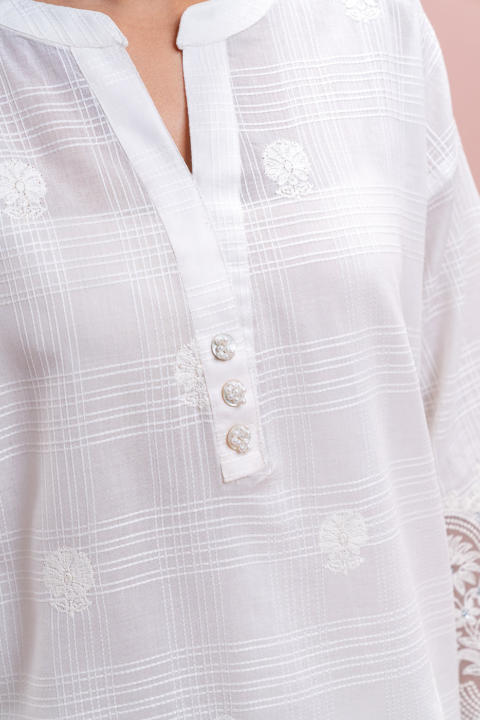 EMBROIDERED DORIA SHIRT (PRET)