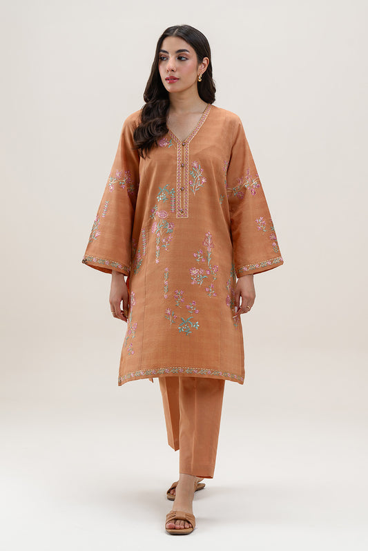 2 PIECE EMBROIDERED DORIA SUIT (PRET)