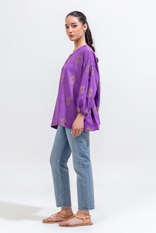 EMBROIDERED JACQUARD SHIRT (PRET)