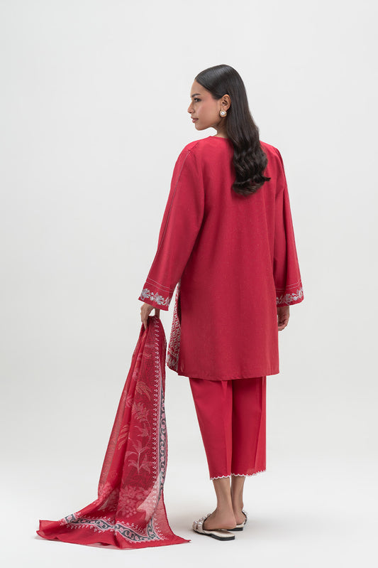3 PIECE EMBROIDERED MULTI NEPS SUIT (PRET)