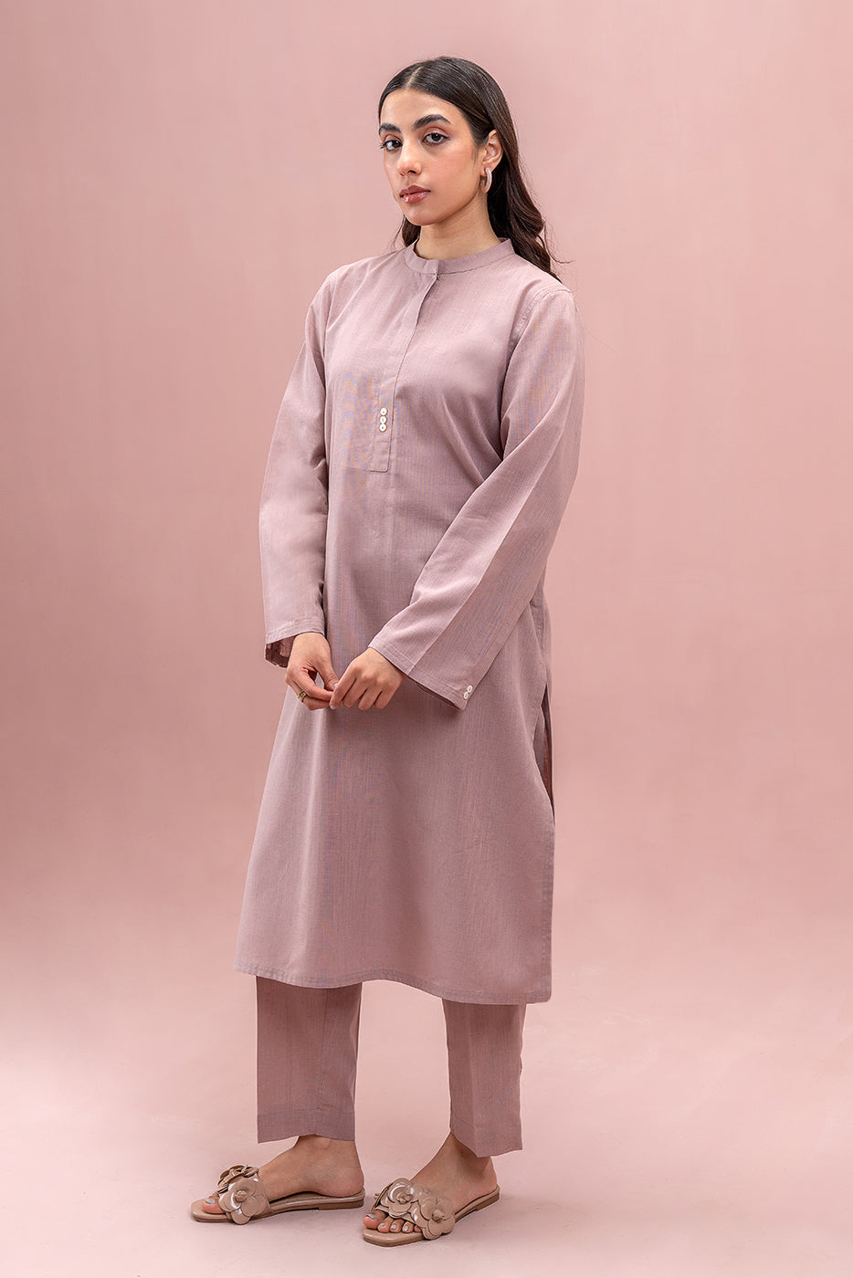 2 PIECE BASIC LINEN SUIT (PRET)