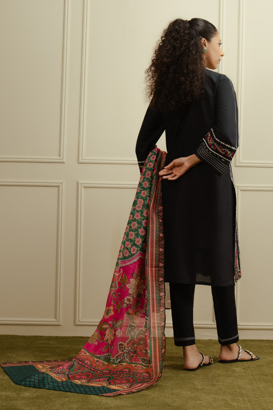 3 PIECE EMBROIDERED LAWN SUIT (PRET)