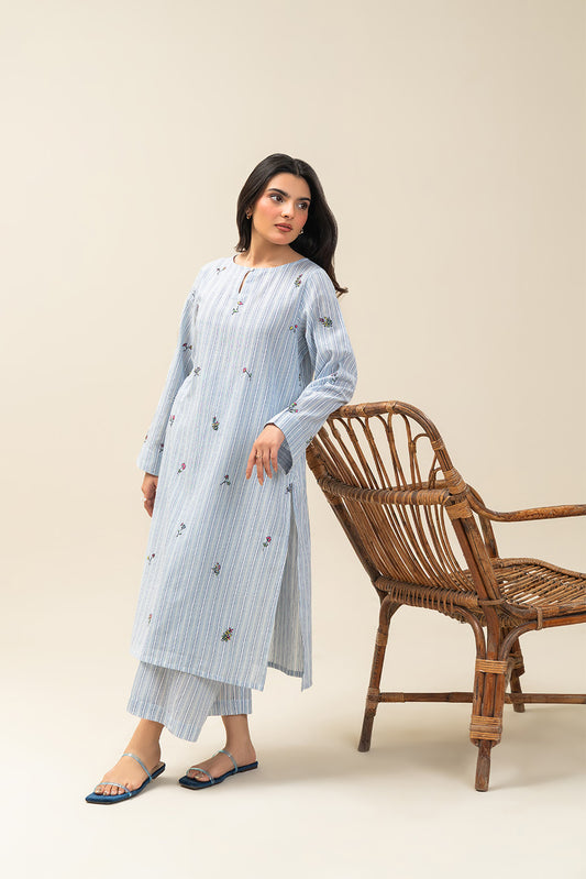 2 PIECE EMBROIDERED LAWN SUIT (PRET)