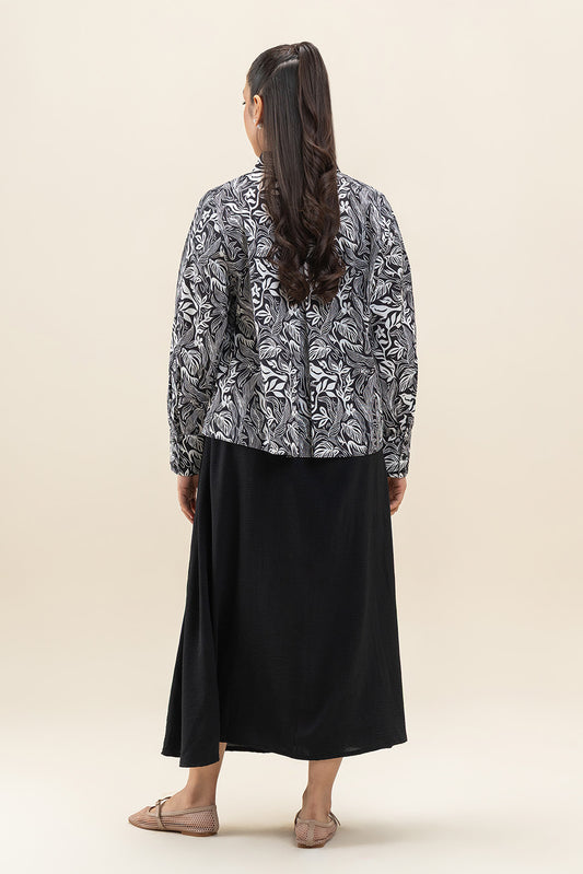 COLLAR PRINTED BLOUSE