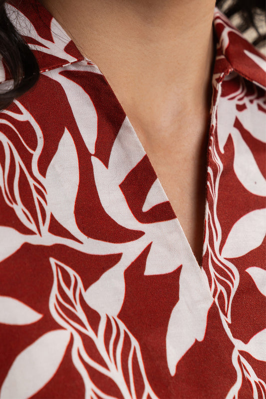 PRINTED LONG DRESS