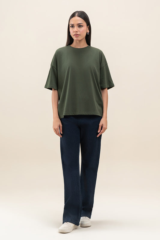 LOOSE SIDE SLIT T-SHIRT