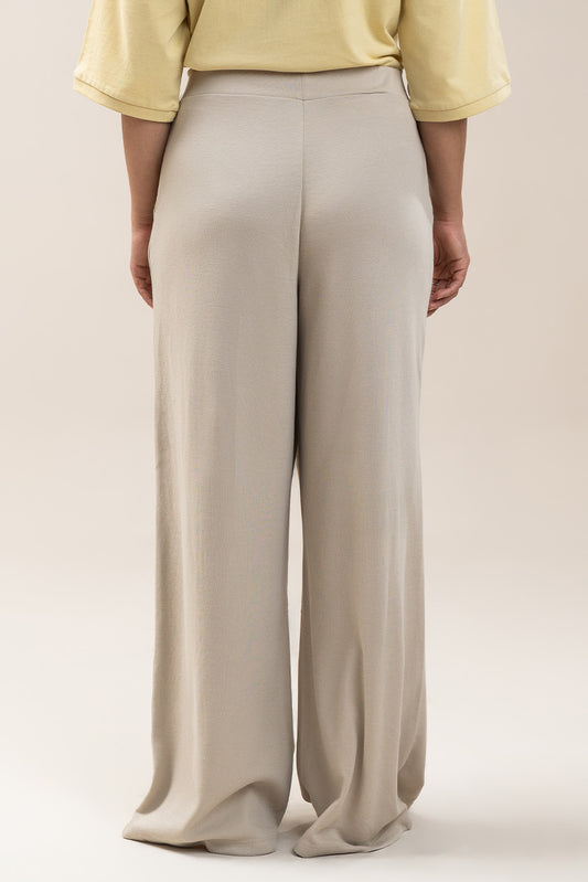 PLEATED WIDE LEG TROUSER