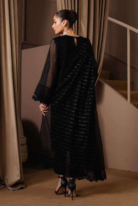 3 PIECE EMBROIDERED COTTON NET SUIT (LUXURY-PRET)