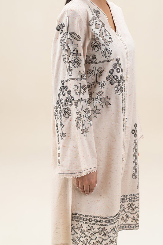2 PIECE EMBROIDERED MULTI NEPS SUIT (PRET)