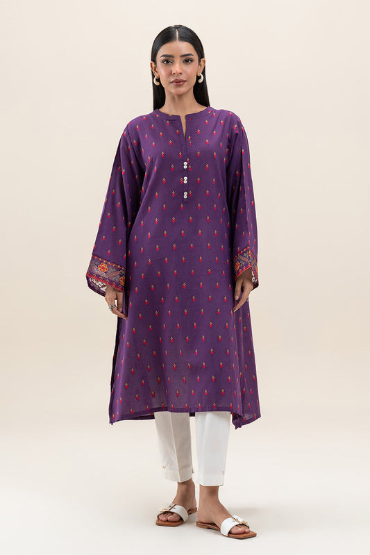 EMBROIDERED JACQUARD SHIRT (PRET)