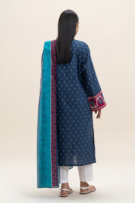 2 PIECE EMBROIDERED JACQUARD SUIT (PRET)