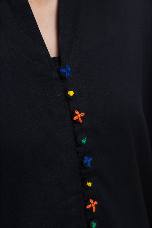 EMBROIDERED YARN DYED SHIRT (PRET)