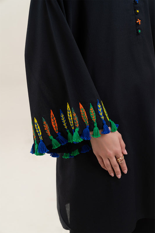 EMBROIDERED YARN DYED SHIRT (PRET)