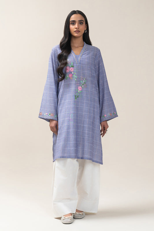EMBROIDERED YARN DYED SHIRT (PRET)