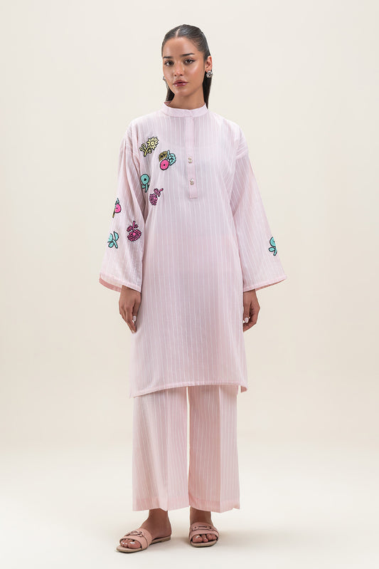 2 PIECE EMBROIDERED YARN DYED SUIT (PRET)