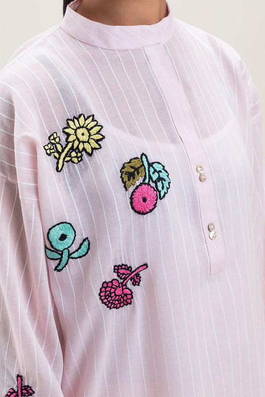 2 PIECE EMBROIDERED YARN DYED SUIT (PRET)