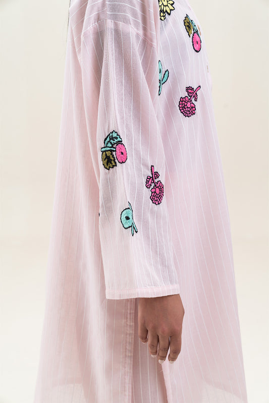 2 PIECE EMBROIDERED YARN DYED SUIT (PRET)