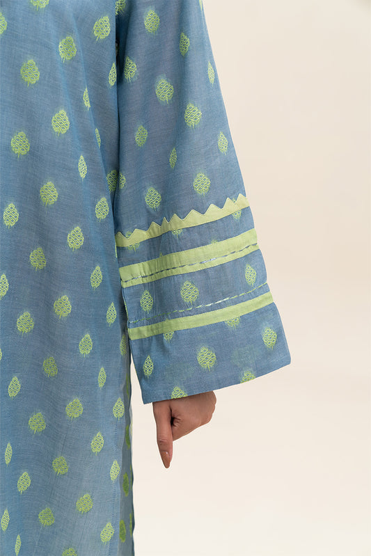 2 PIECE BASIC CHAMBRAY JACQUARD SUIT (PRET)