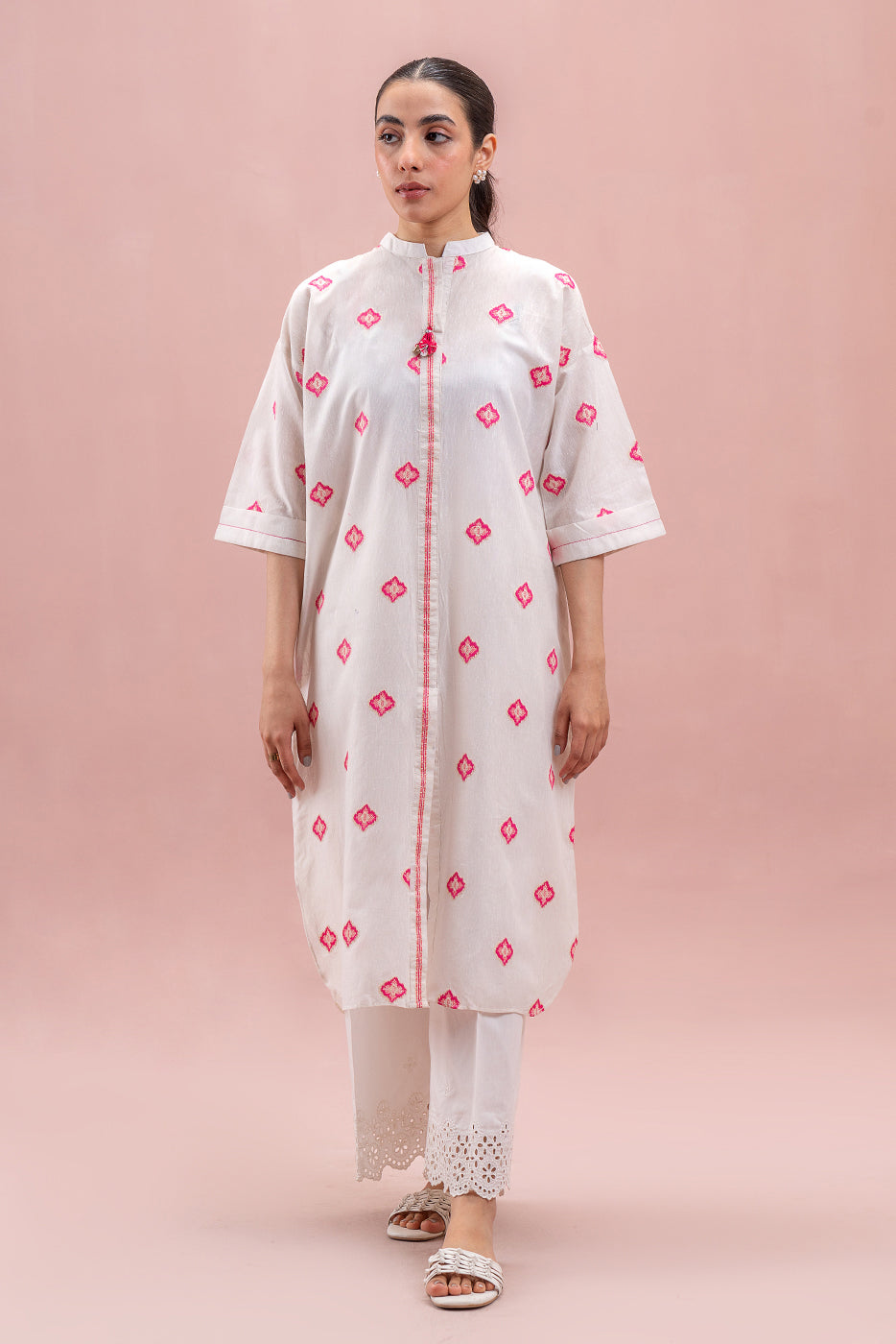 EMBROIDERED KARANDI SHIRT (PRET)