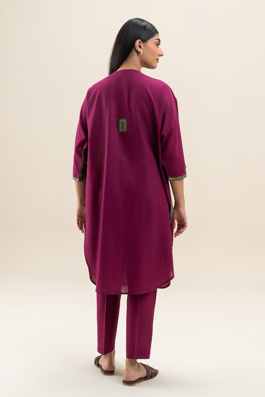 2 PIECE EMBROIDERED NEPS KARNDI SUIT (PRET)