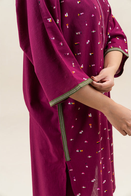 2 PIECE EMBROIDERED NEPS KARNDI SUIT (PRET)