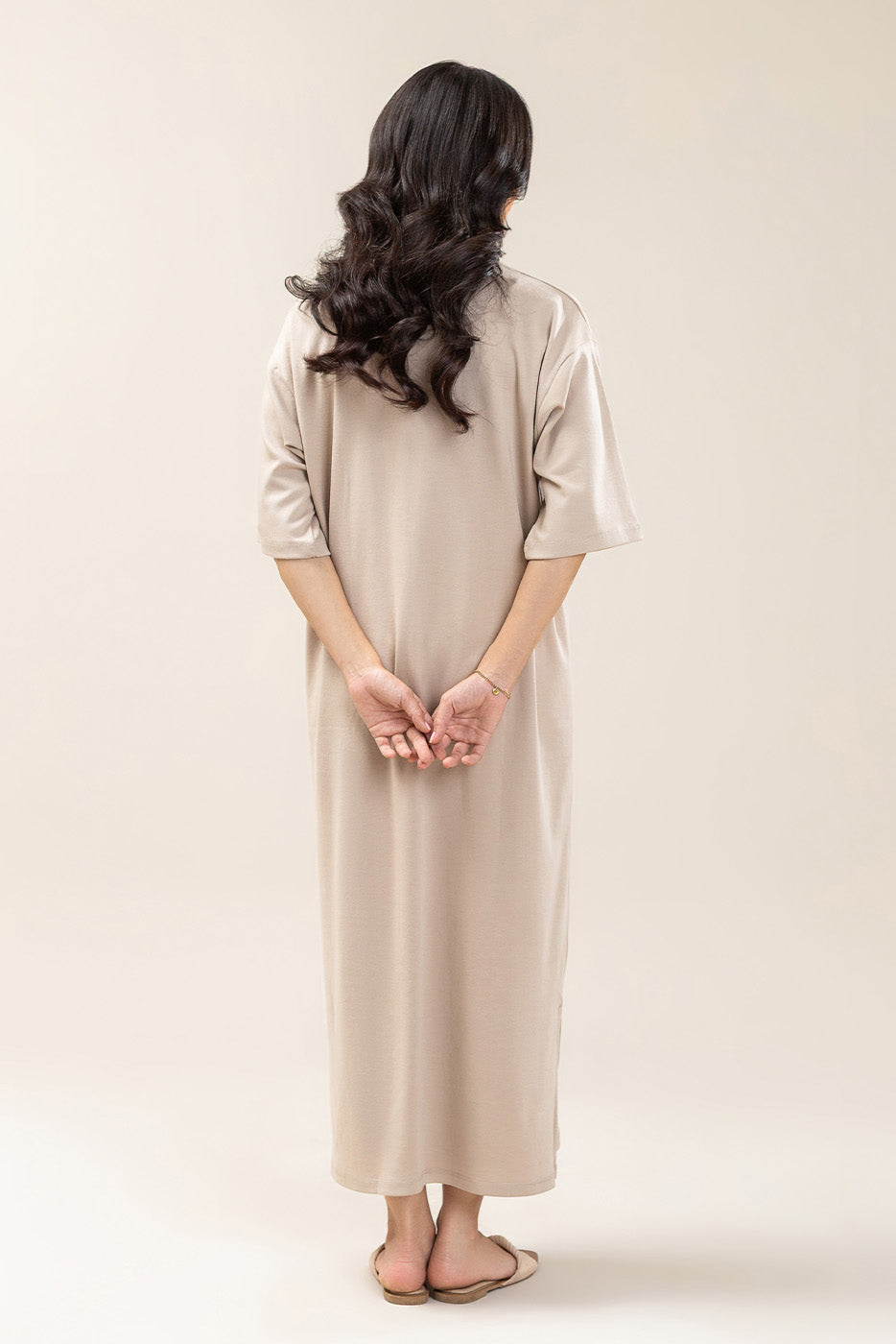 SOLID INTERLOCK DRESS (WESTERN)