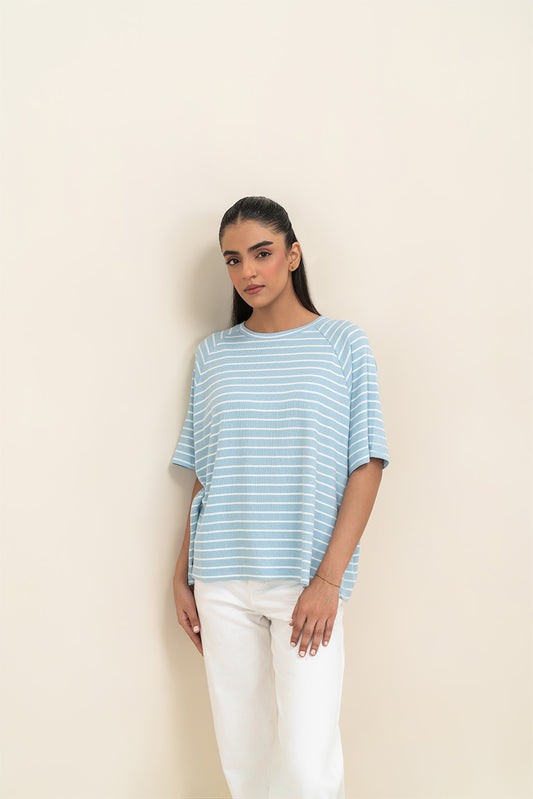 STRIPED RAGLAN T-SHIRT