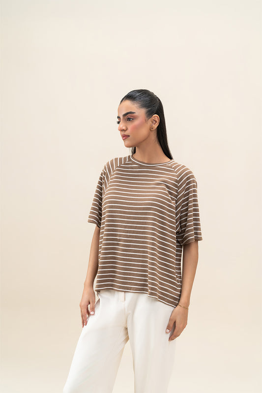 STRIPED RAGLAN T-SHIRT