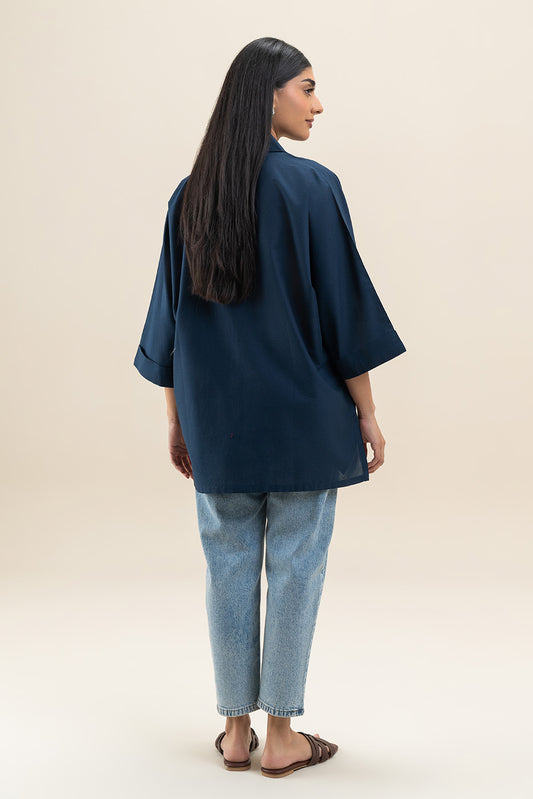 EMBROIDERED CAMBRIC TOP (PRET)