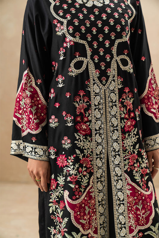 2 PIECE EMBROIDERED RAW SILK SUIT (LUXURY-PRET)