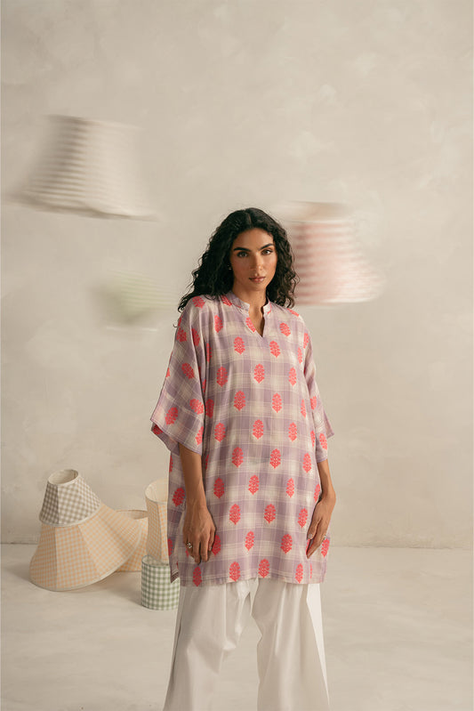 BASIC CHECK JACQUARD SHIRT (PRET)