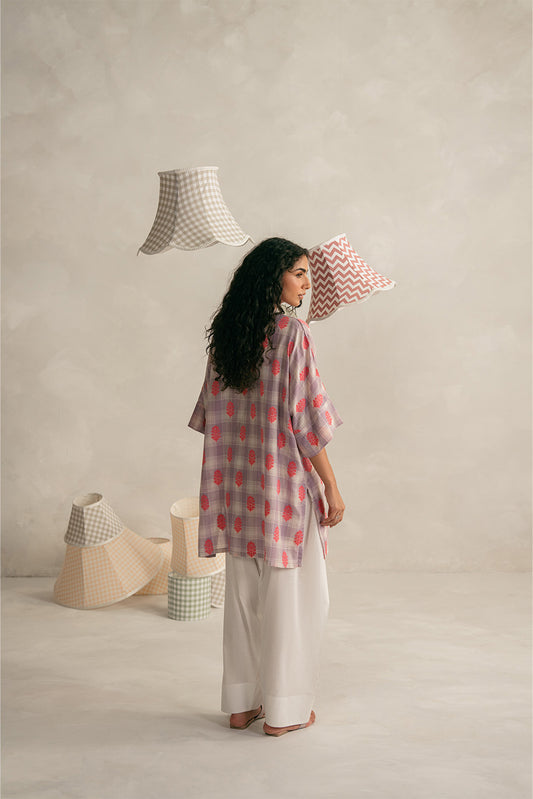 BASIC CHECK JACQUARD SHIRT (PRET)