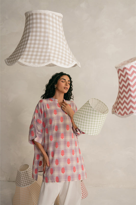 BASIC CHECK JACQUARD SHIRT (PRET)