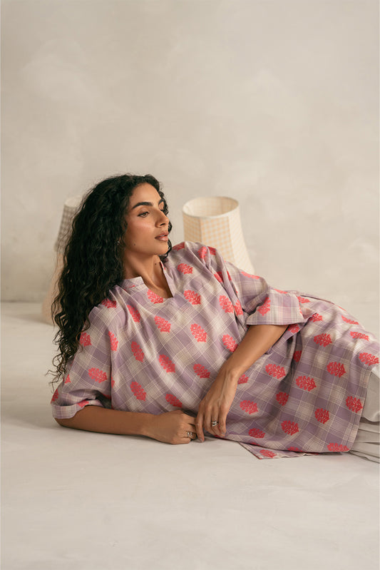 BASIC CHECK JACQUARD SHIRT (PRET)