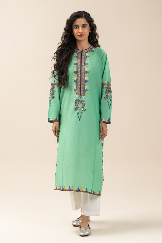 EMBROIDERED CHAMBRAY SHIRT (PRET)