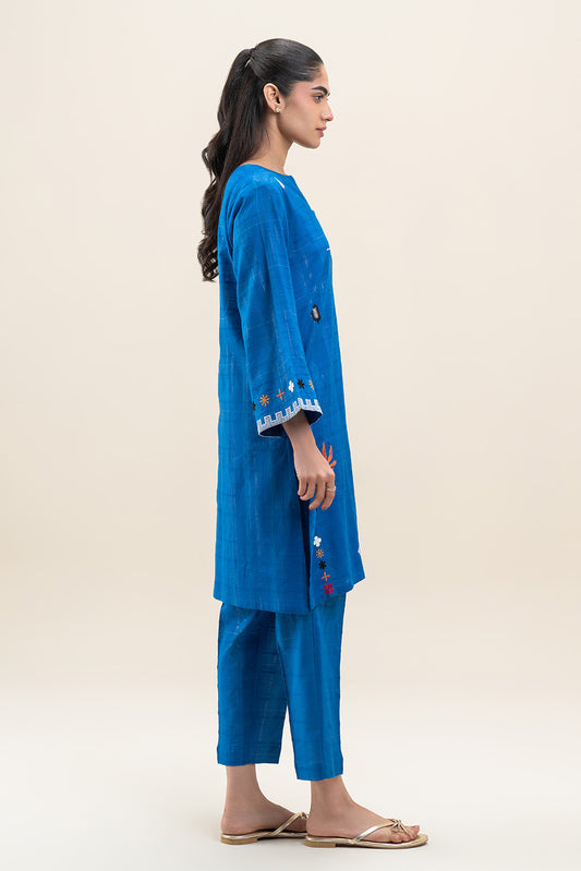 2 PIECE EMBROIDERED DORIA SUIT (PRET)