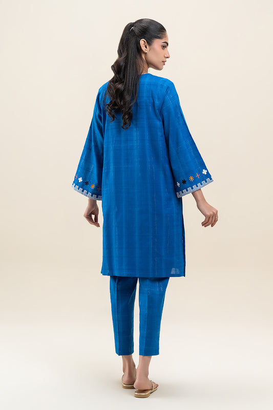 2 PIECE EMBROIDERED DORIA SUIT (PRET)