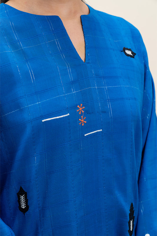 2 PIECE EMBROIDERED DORIA SUIT (PRET)