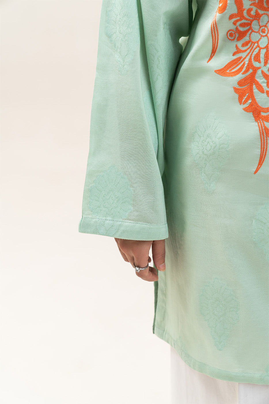 EMBROIDERED BROCHIA SHIRT (PRET)