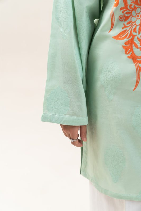 EMBROIDERED BROCHIA SHIRT (PRET)