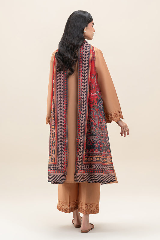 3 PIECE EMBROIDERED LAWN SUIT (PRET)