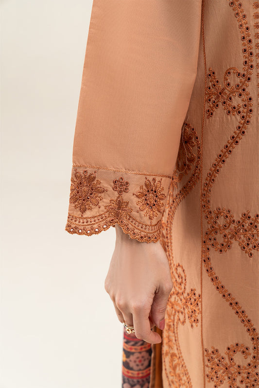 3 PIECE EMBROIDERED LAWN SUIT (PRET)