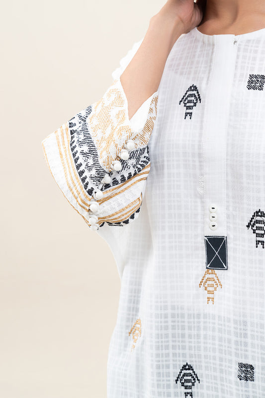 EMBROIDERED DORIA SHIRT (PRET)