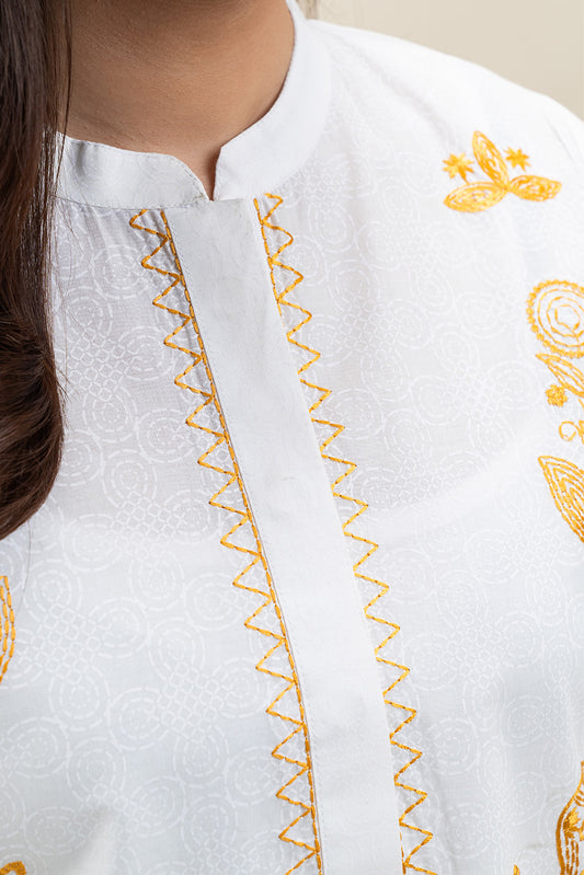 2 PIECE EMBROIDERED LAWN SUIT (PRET)