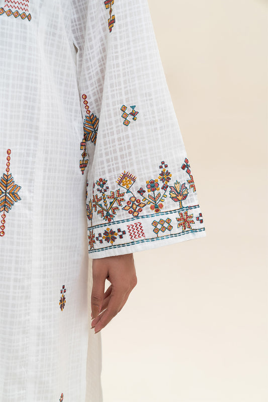 2 PIECE EMBROIDERED DORIA SUIT (PRET)