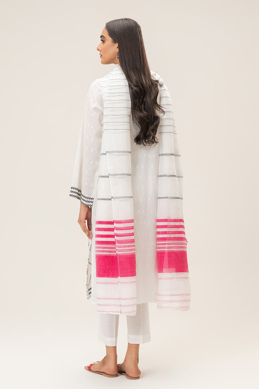 3 PIECE EMBROIDERED BROCHIA SUIT (PRET)